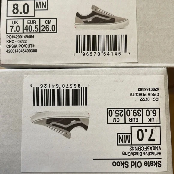 Vans Men’s Skate Old Skool 
Reflective Black/Grey
VN0A5FCBN42
Sneakers - Picture 15 of 16